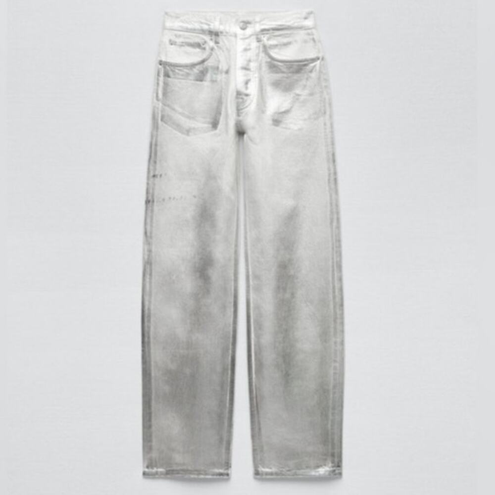 ZARA MID RISE BOYFRIEND JEANS Sz0 - Picture 2 of 12
